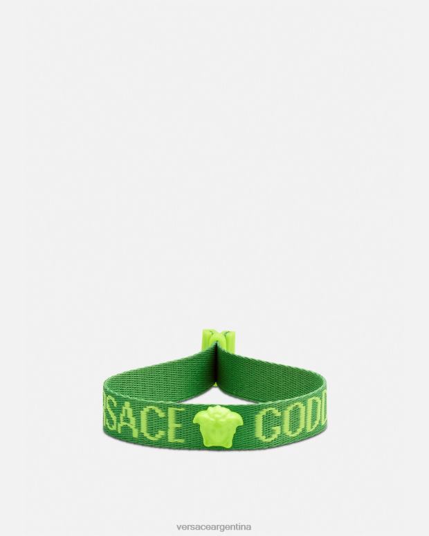 mujer Versace verde pulsera del festival de la diosa accesorios 4F604855