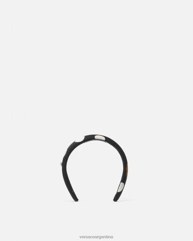 mujer Versace negro diadema de mariposas accesorios 4F604860