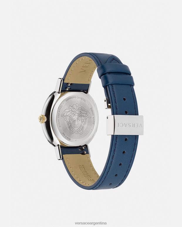 mujer Versace azul reloj greca chic accesorios 4F604961