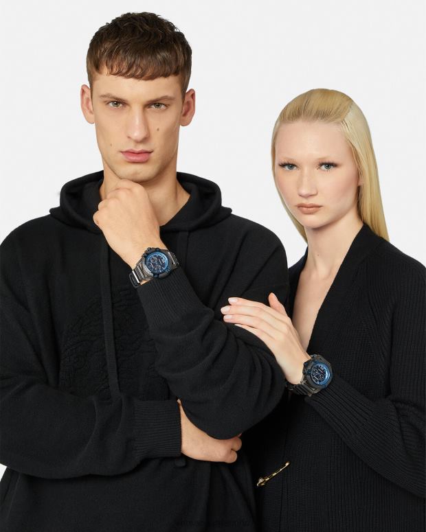 mujer Versace gris icono reloj activo accesorios 4F604977