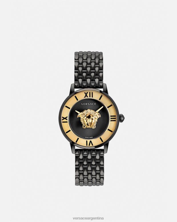 mujer Versace negro reloj medusa accesorios 4F604984