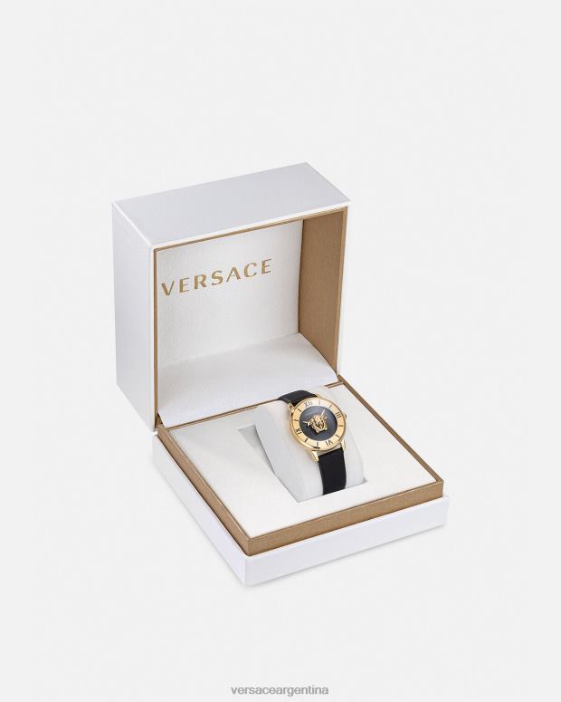 mujer Versace negro reloj medusa accesorios 4F604986