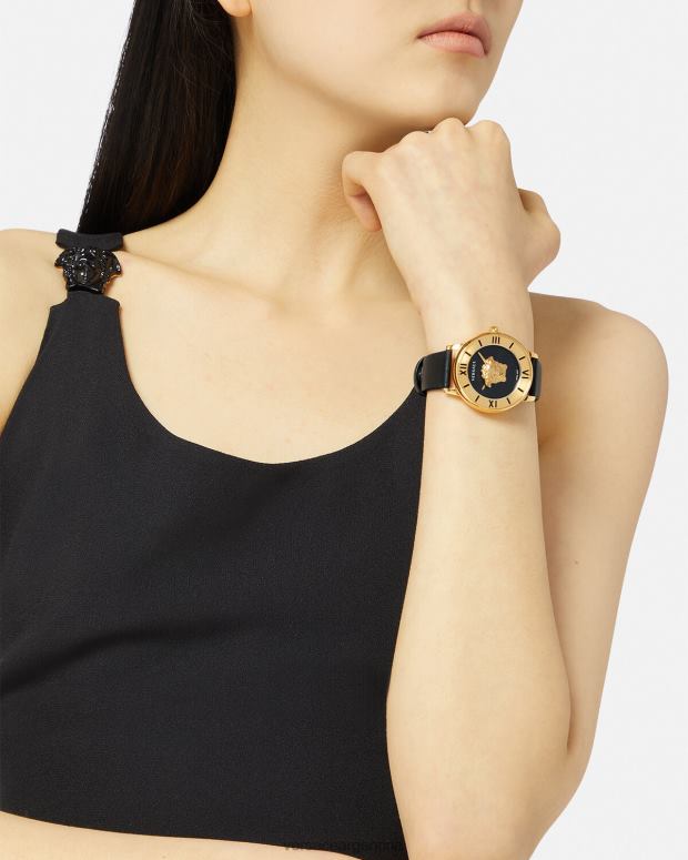 mujer Versace negro reloj medusa accesorios 4F604986