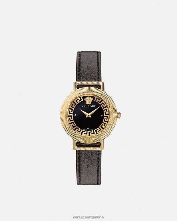 mujer Versace oro negro reloj greca chic accesorios 4F604960