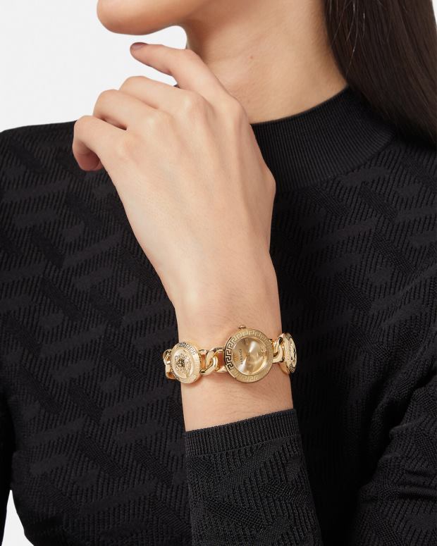 mujer Versace pnul reloj con icono de perno accesorios 4F604954