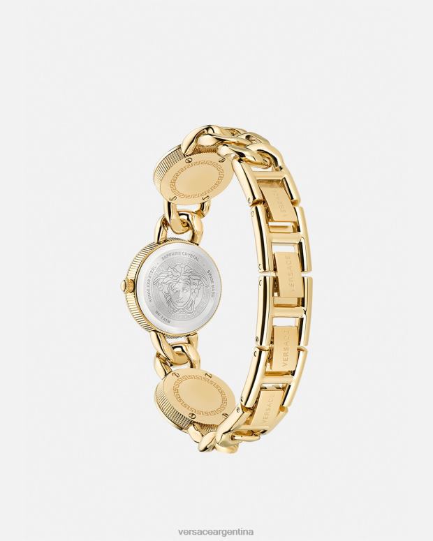 mujer Versace pnul reloj con icono de perno y diamantes accesorios 4F604953