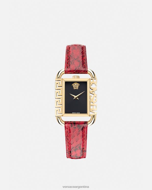 mujer Versace rojo reloj con estilo accesorios 4F604981