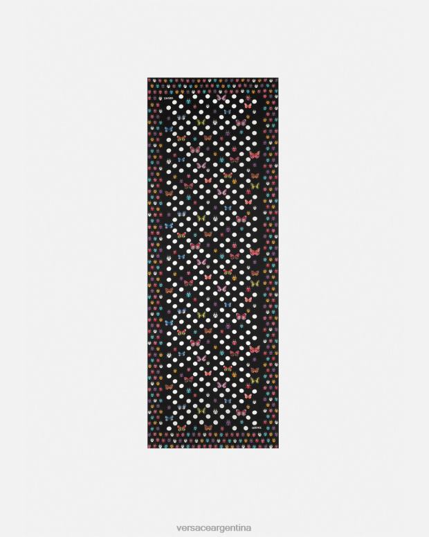 mujer Versace imprimir chal de seda mariposas accesorios 4F604864