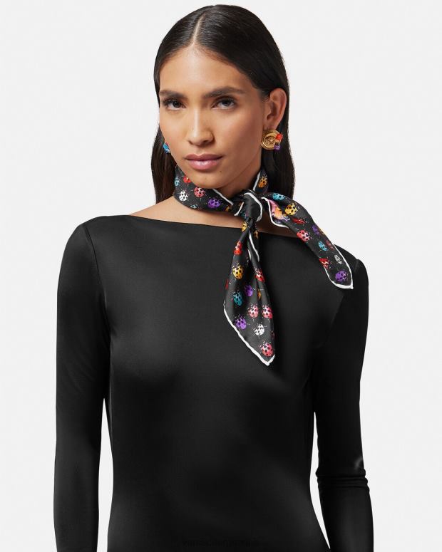 mujer Versace imprimir fular de seda mariposas accesorios 4F604862
