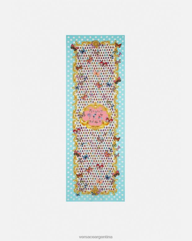 mujer Versace imprimir pañuelo de seda mariposas accesorios 4F604894