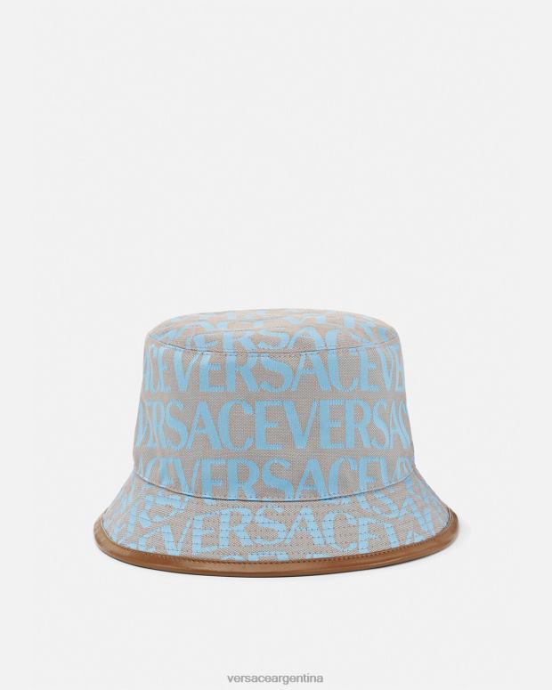 mujer Versace un color sombrero de pescador integral accesorios 4F604869