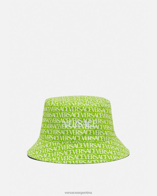 mujer Versace verde y estampado sombrero de pescador integral accesorios 4F604905