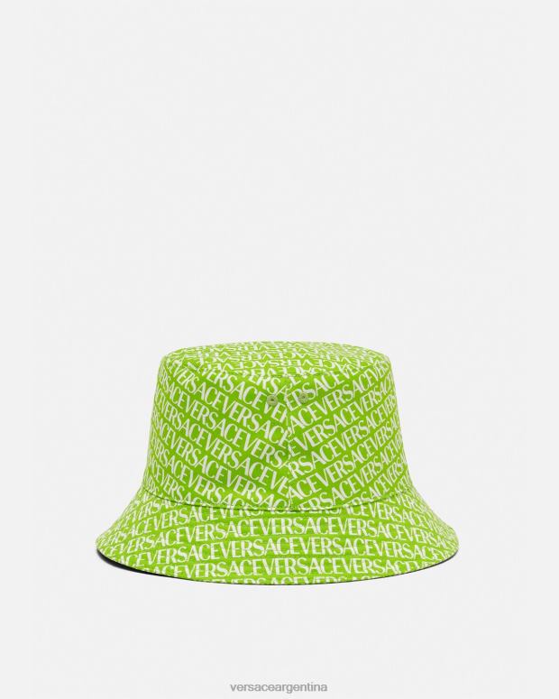 mujer Versace verde y estampado sombrero de pescador integral accesorios 4F604905