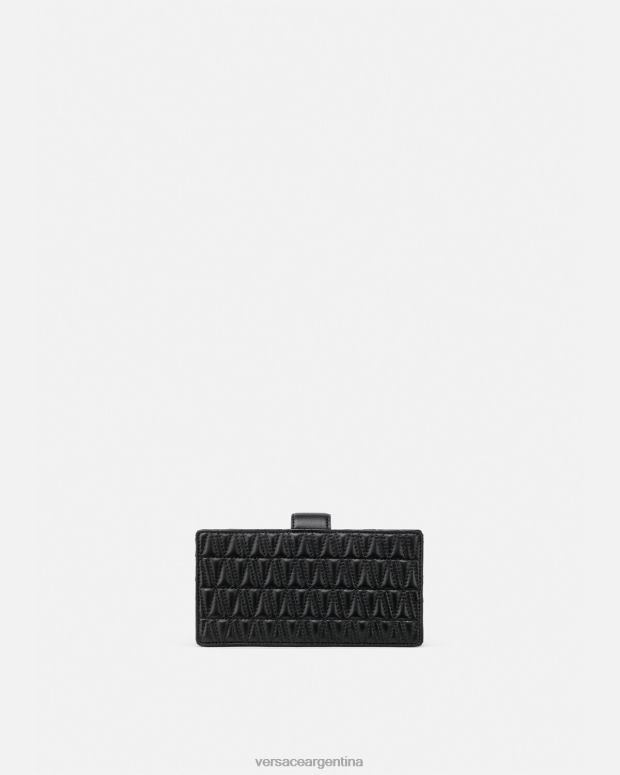 mujer Versace negro embrague virtuoso bolsas 4F604374