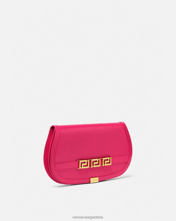 mujer Versace rosa bolso de mano con greca diosa bolsas 4F604262