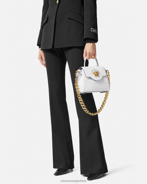 mujer Versace blanco bolso de mano pequeño la medusa bolsas 4F604335