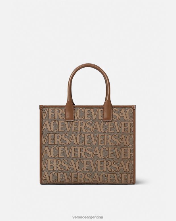 mujer Versace marrón bolso tote pequeño en toda su extensión bolsas 4F604316