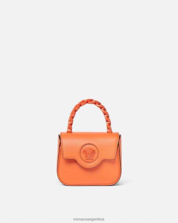 mujer Versace naranja bolso mini con medusa bolsas 4F604356