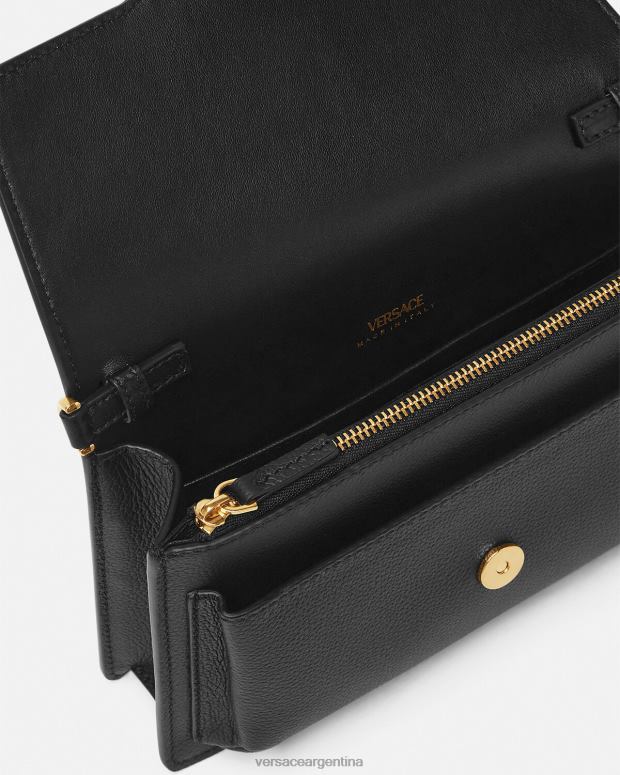 mujer Versace negro bolso crossbody con medusa bolsas 4F604346