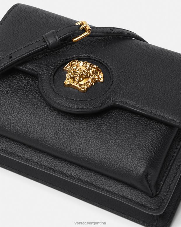 mujer Versace negro bolso crossbody con medusa bolsas 4F604346