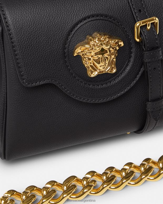 mujer Versace negro bolso de mano pequeño la medusa bolsas 4F604334