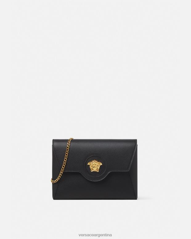 mujer Versace negro bolso de mano tipo sobre con medusa bolsas 4F604348