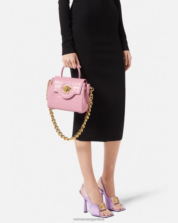 mujer Versace rosa bolso de mano pequeño la medusa bolsas 4F604337