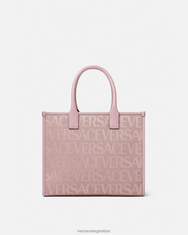 mujer Versace rosa y estampado bolso tote pequeño en toda su extensión bolsas 4F604317