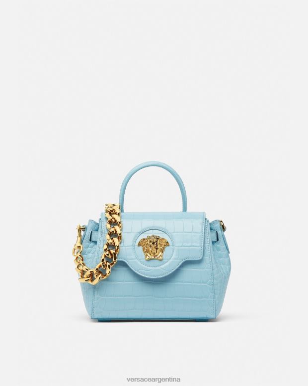 mujer Versace turquesa bolso de mano pequeño la medusa bolsas 4F604336