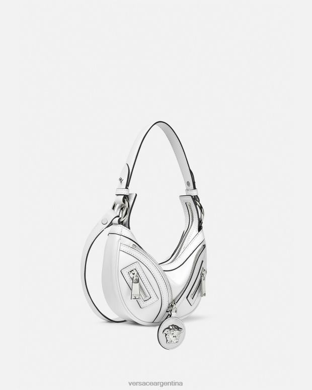 mujer Versace blanco bolso hobo mini repetido bolsas 4F604288