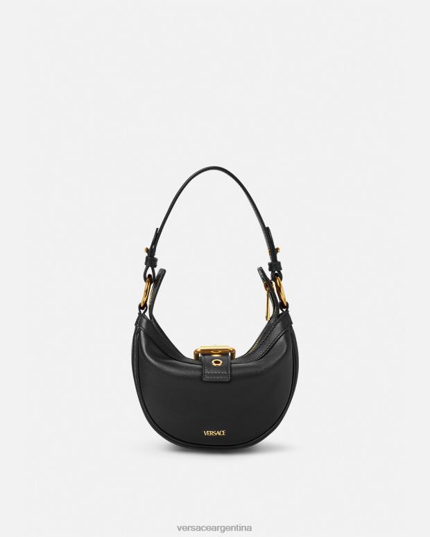 mujer Versace negro bolso hobo mini repetido bolsas 4F604273