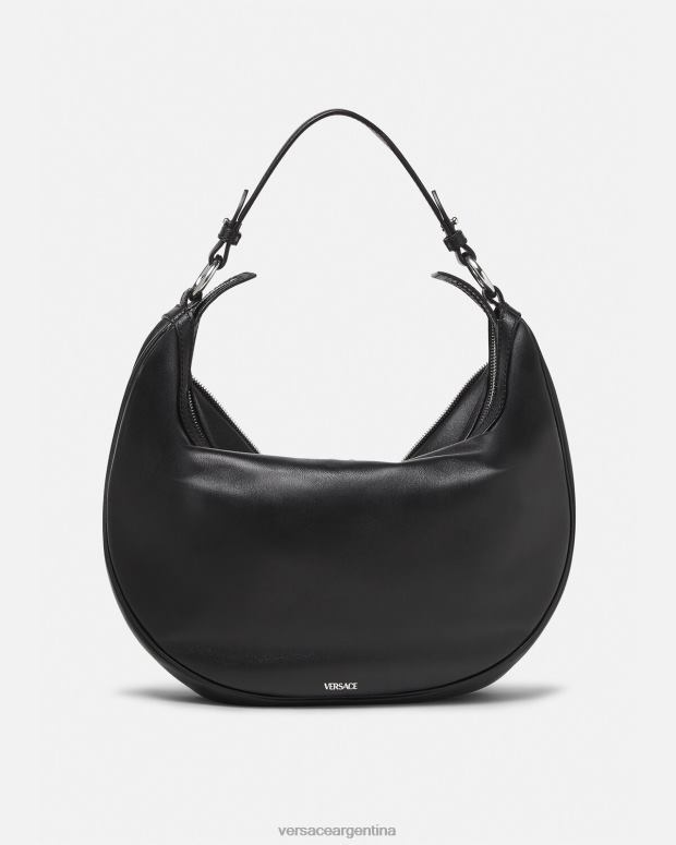 mujer Versace negro bolso hobo repetido bolsas 4F604285