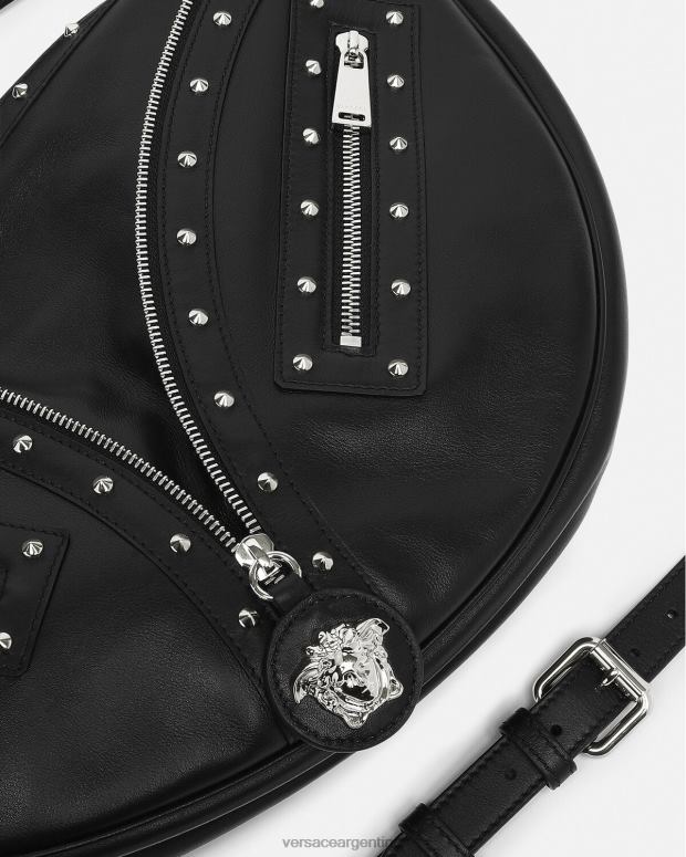 mujer Versace negro bolso hobo repetido bolsas 4F604289