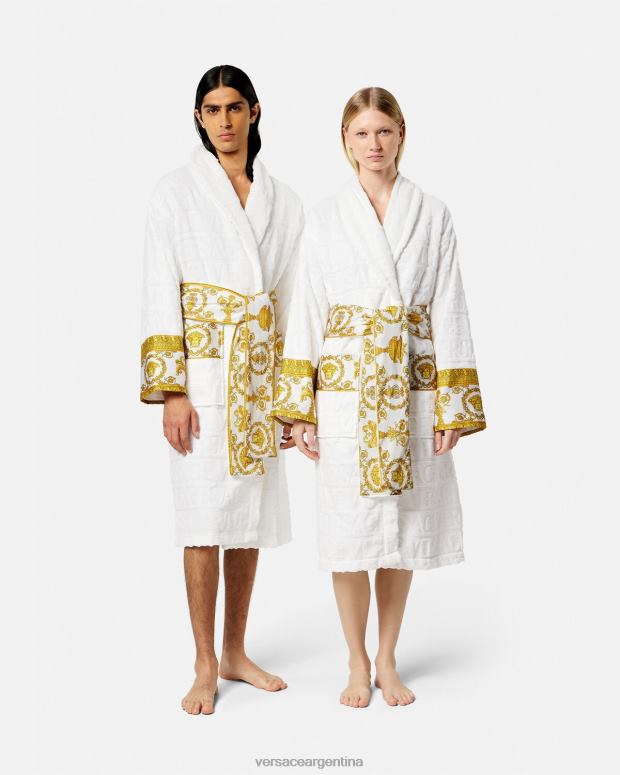 mujer Versace blanco yo bata de baño barroca ropa interior y ropa de playa 4F6041088