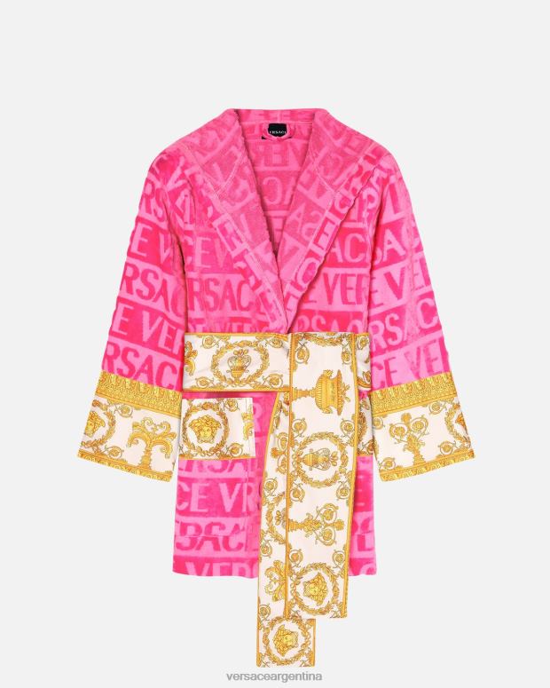 mujer Versace fucsia albornoz corto integral ropa interior y ropa de playa 4F6041093