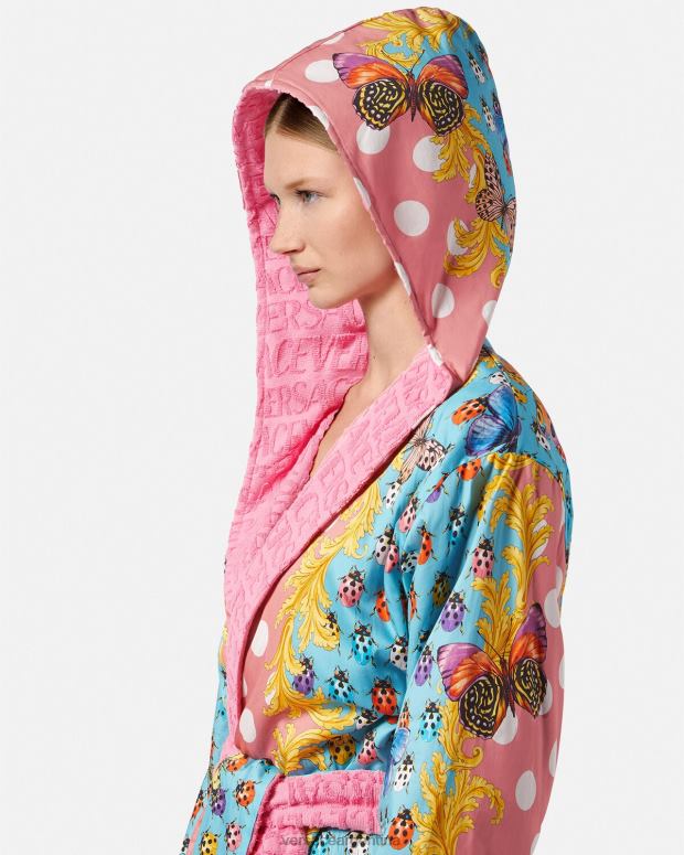 mujer Versace imprimir albornoz corto mariposas ropa interior y ropa de playa 4F6041080