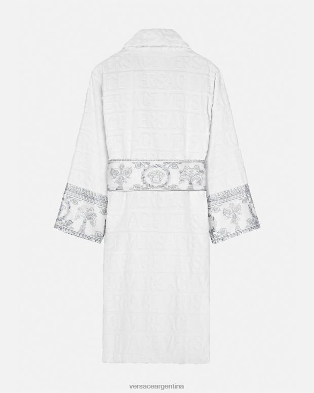 mujer Versace plata blanca yo bata de baño barroca ropa interior y ropa de playa 4F6041089