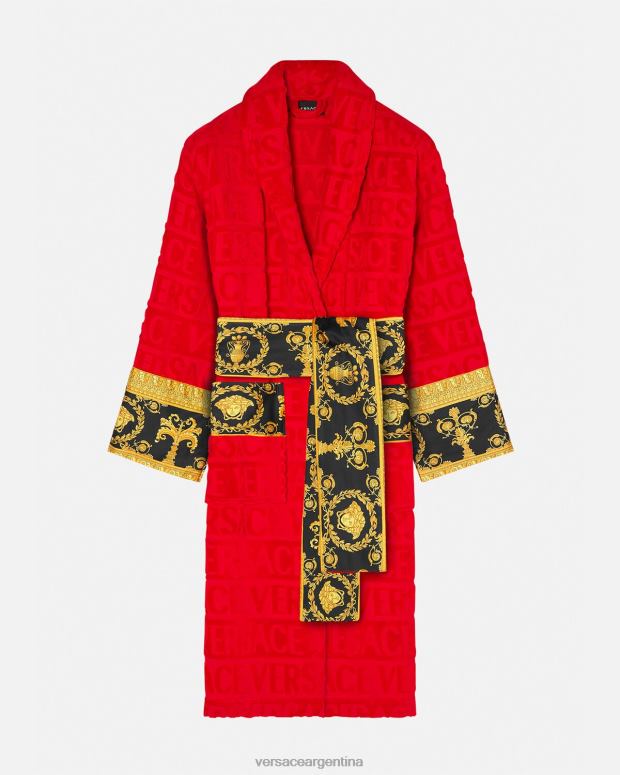 mujer Versace rojo yo bata de baño barroca ropa interior y ropa de playa 4F6041092