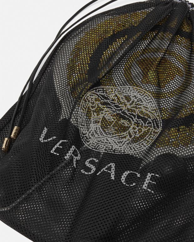 mujer Versace negro set de raquetas de playa crete de fleur ropa interior y ropa de playa 4F6041204