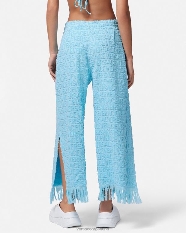 mujer Versace azul claro pantalones pareo de toalla ropa interior y ropa de playa 4F6041188