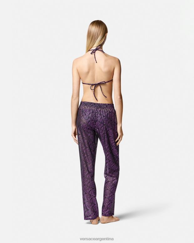 mujer Versace fucsia y estampado pantalones pareo integrales ropa interior y ropa de playa 4F6041214