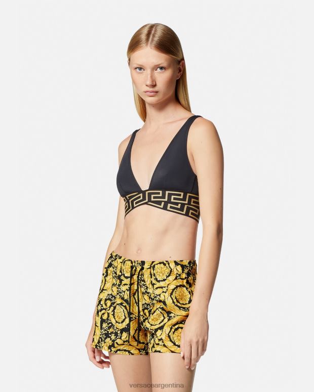 mujer Versace imprimir shorts de baño barrocos ropa interior y ropa de playa 4F6041140