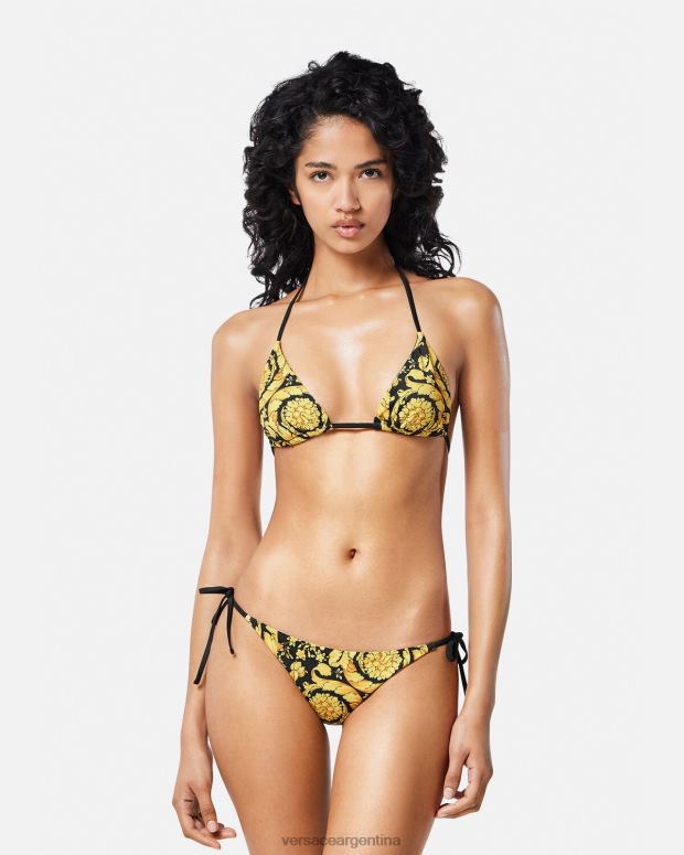 mujer Versace imprimir top de bikini barroco ropa interior y ropa de playa 4F6041139
