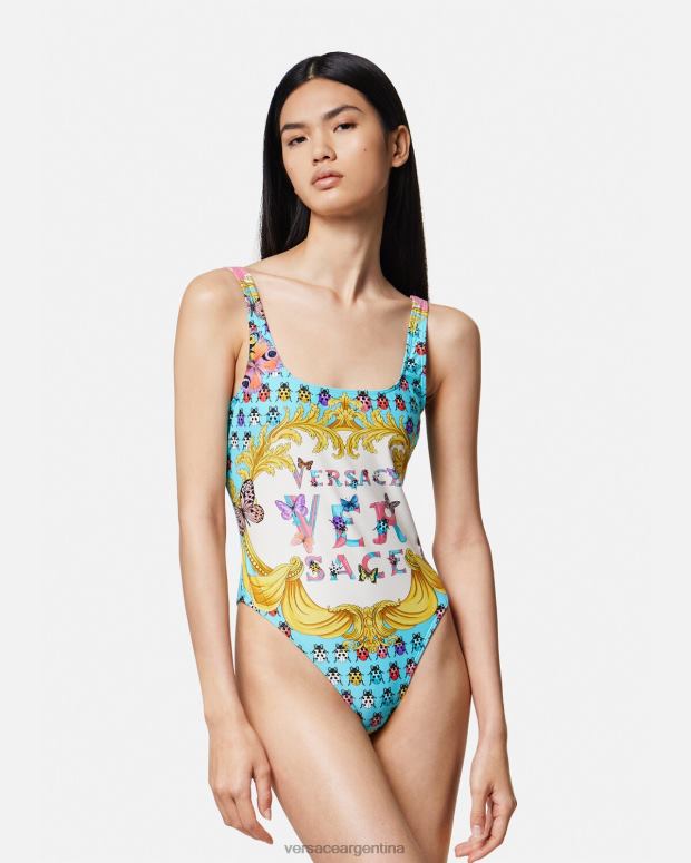 mujer Versace imprimir traje de baño de una pieza mariposas ropa interior y ropa de playa 4F6041135