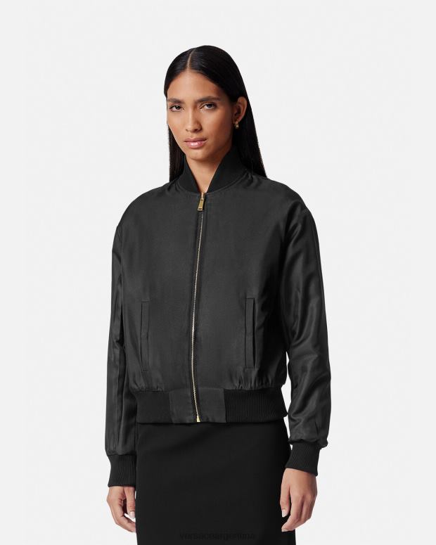 mujer Versace imprimir chaqueta bomber reversible con diseño barroco ropa 4F60488