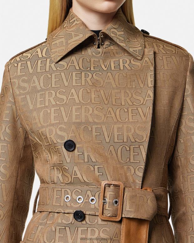 mujer Versace imprimir gabardina integral ropa 4F60482