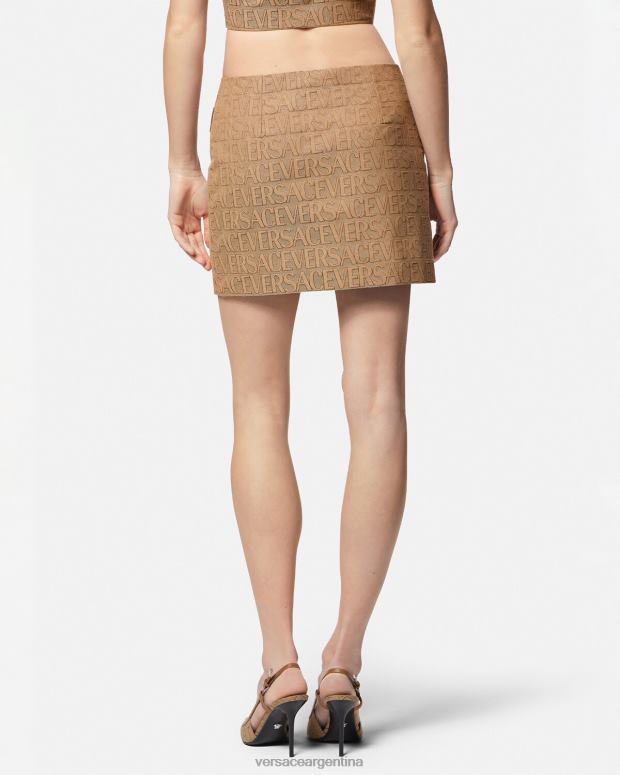 mujer Versace imprimir minifalda por toda la prenda ropa 4F604164