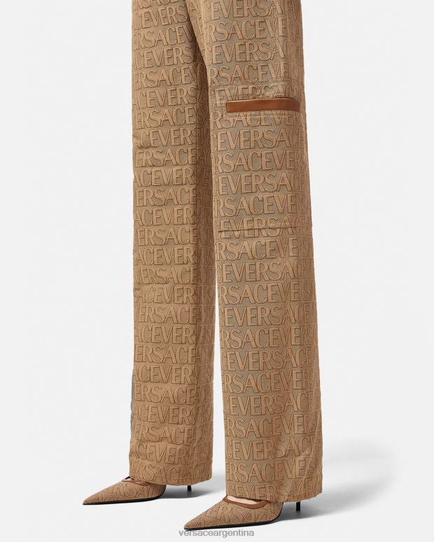 mujer Versace imprimir pantalones por toda la prenda ropa 4F604195