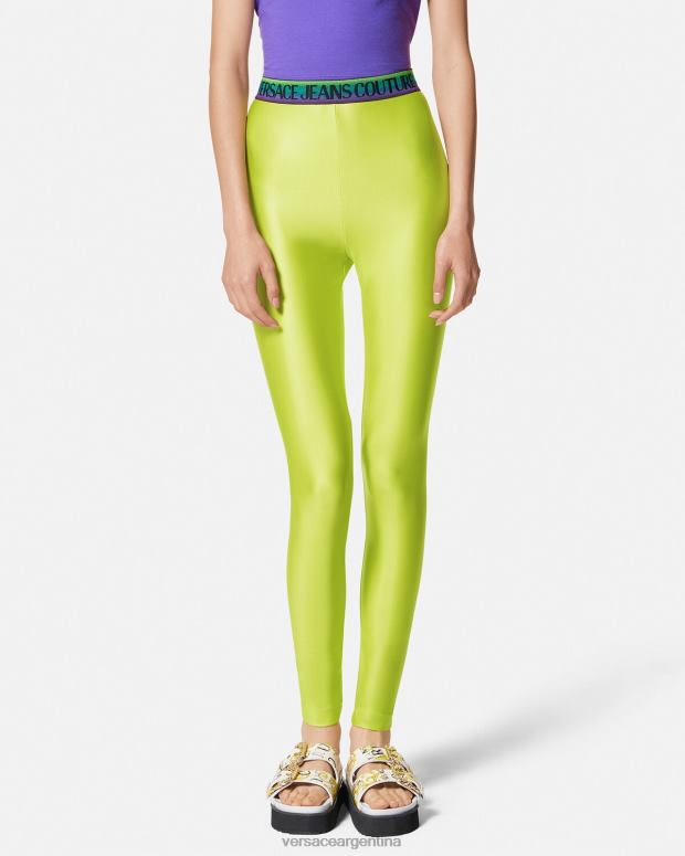 mujer Versace cal leggins con logo ropa 4F6042241