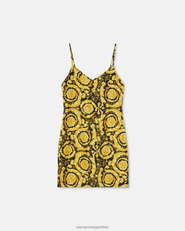 mujer Versace imprimir pijama de seda barroco ropa interior y ropa de playa 4F6041029